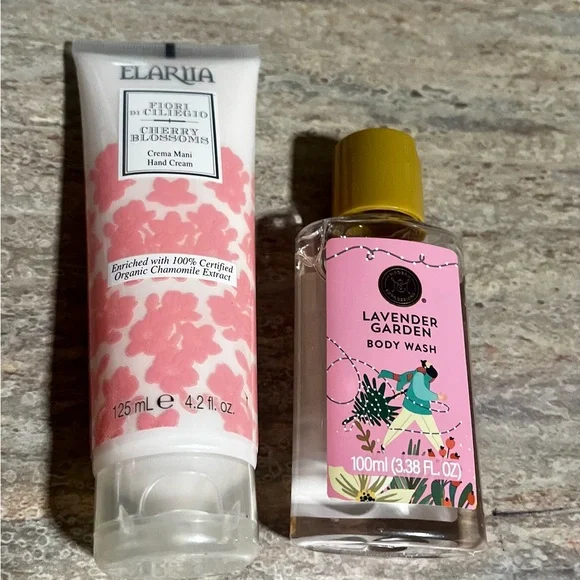 Elariia Cherry Blossom Hand Cream & Bonus Lavender Garden Body Wash - Picture 2 of 6